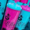 Copos Personalizados de Aniversário Porto Alegre Long Drink Tampa Canudo Debutantes 15 Anos 100un R$3,89