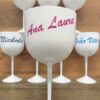 Taça de gin com nome individual personalizada nomes em adesivo 550ml 1un