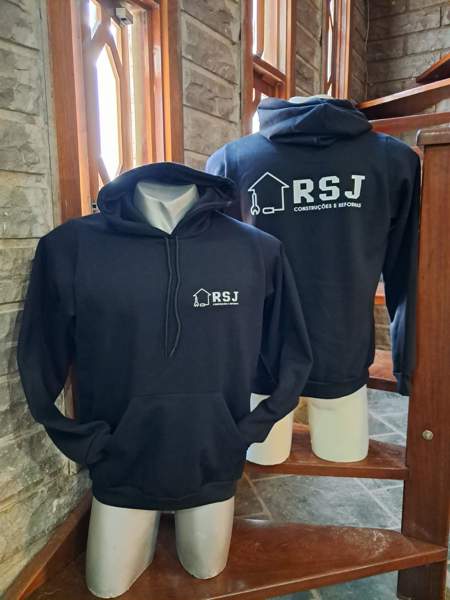 Moletons Personalizados Canguru Casaco Blusa Capuz Punho e Bolso 20un R$129,90un