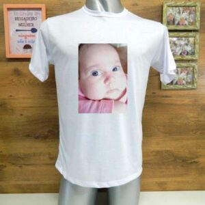 Camiseta Poliéster Sublimação Camiseta Branca 100% Poliéster