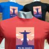 Camiseta Rio de Janeiro Cristo Redentor Copacabana Leblon Ipanema Flamengo
