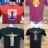 Camiseta Rio de Janeiro Cristo Redentor Copacabana Leblon Ipanema Flamengo