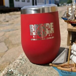 Mini Copo Térmico Personalizado Inox com Tampa Porto Alegre Florianópolis Rio de Janeiro